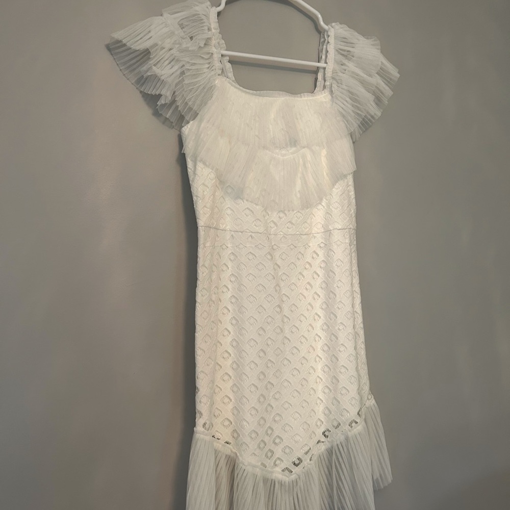 Bardot Junior Sophie Lace Cold-Shoulder Dress